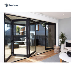 Nafs 2011 American Standard Aluminum Glass Door/folding Door System With Accordion Fly Screen on China WDMA