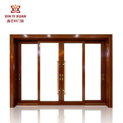 New Arrival Thermal Break Double Triple Glazed glass doors windows Titanium magnesium alloy sliding door for room and patio on China WDMA