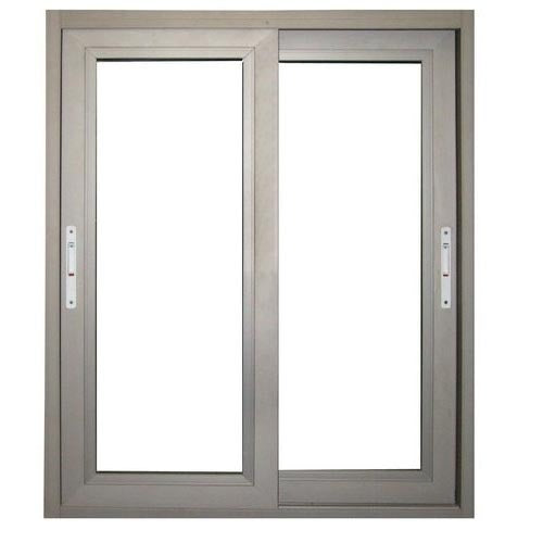 New Design Double Glazed Slide Aluminium Frame Sliding Frosted Glass Window With Screen on China WDMA