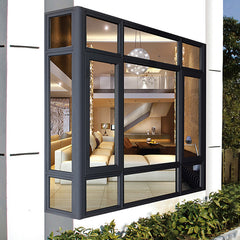 New design crank open double glazed casement aluminium windows on China WDMA