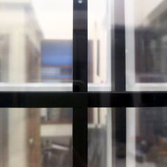 New fashion black color aluminum sliding doors thin frame on China WDMA