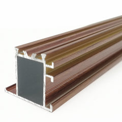Normal Wooden Grain Alloy Aluminium Profile Channel Frame for Window and Door on China WDMA