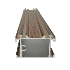 Normal Wooden Grain Alloy Aluminium Profile Channel Frame for Window and Door on China WDMA