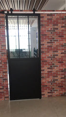 New iron grill window door designs for tempered clear glass barn french doors interior sliding on China WDMA