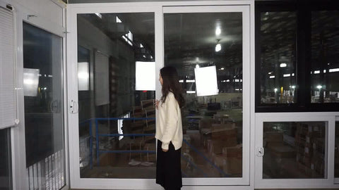 AGGA Hurricane Proof Impact Aluminum Metal Frame Balcony Patio Slide Glass Door on China WDMA