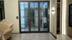 aluminum interior glass sliding bifold door on China WDMA