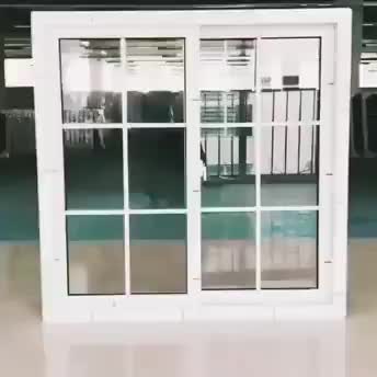 WDMA PVC sliding window design UPVC double glazed sliding windows