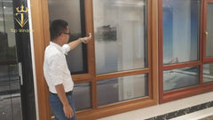 Top Window color frosted jalousie window glass casement window manufacturer on China WDMA