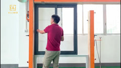Philippines house cheap price double pane heat insulation reflect glass black aluminum sliding windows for sale on China WDMA