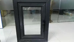Hand Crank Pvc Windows Frosted Glass 180 Degree Inward Opening Casement Window on China WDMA