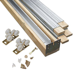 Optional height sliding pocket door hardware steel pocket frame kit on China WDMA