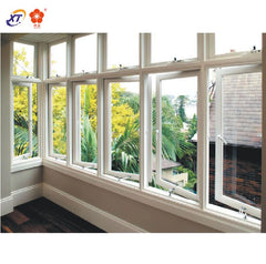 Philippines price Double tempered glass french aluminum casement window on China WDMA