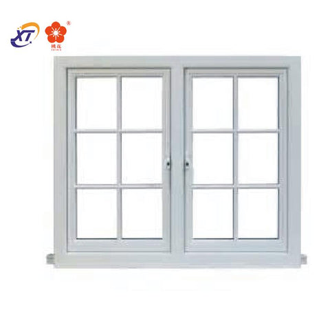 Philippines price Double tempered glass french aluminum casement window on China WDMA