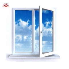 Plastic Frame Heat-proof Internal Opening Pvc Double Hung Upvc Sash Horizontal Pivoting Casement Window on China WDMA