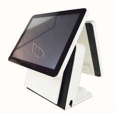 Pos manufacturer 15 inch dual screen touch restaurant ordering machine android windows 10 pos system all in one on China WDMA