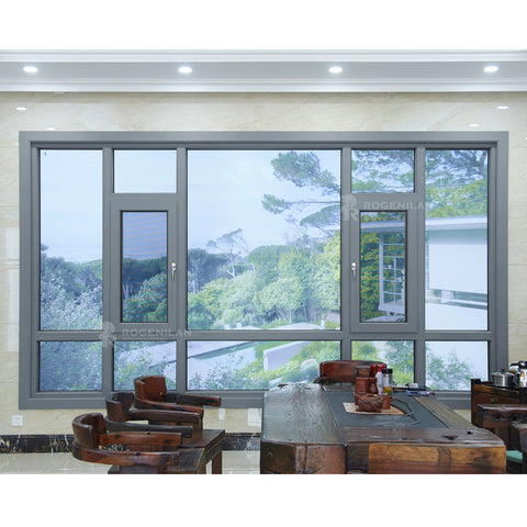 ROGENILAN 140 series aluminium big floor to ceiling windows casement windows on China WDMA