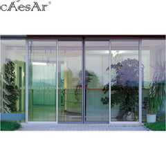 Remote control glass 3 panel sliding patio door kbb price automatic doors on China WDMA
