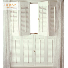 Retro aluminum interior bi-fold window shutters on China WDMA