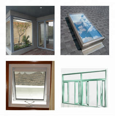 Safety aluminum frame glass windows,french casement window on China WDMA