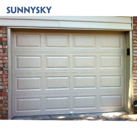Section panel frosted glass new aluminum cost standard size garage door with full view on China WDMA