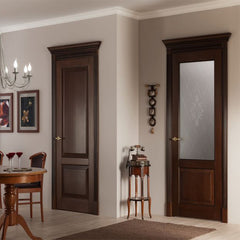 Single swing low cost interior glass french doors on China WDMA