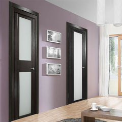 Single swing low cost interior glass french doors on China WDMA