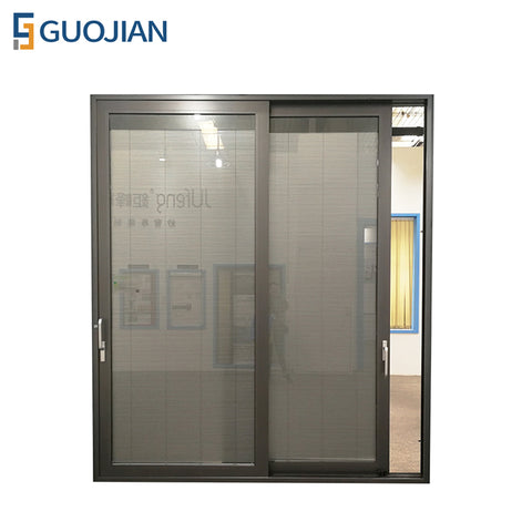 Sliding Glass Doors With Built In Blinds/Exterior Aluminum Louver Sliding Door on China WDMA