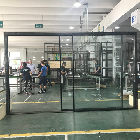 Slim frame aluminum sliding patio door on China WDMA