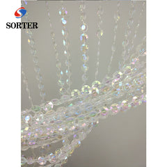 Sparkling Transparent Bead Curtain Beads Clear Doorway Door Hanging on China WDMA