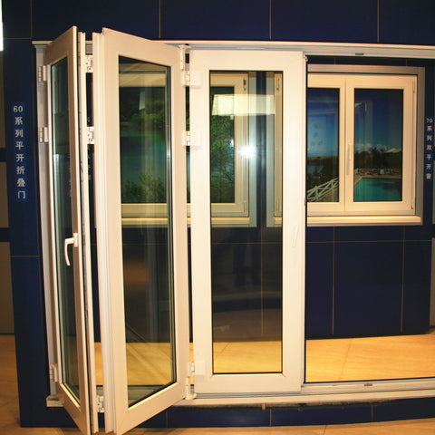 Stable quality two and three track upvc sliding windows with glass