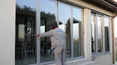 China Aluminum frame profile exterior bifold doors with AS2047 Certificate Meet AS1288 requirements on China WDMA