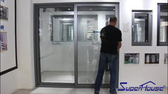 aluminium lmotorized horizontal blinds sliding glass doors low e american insulated sliding barn door on China WDMA