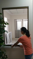 Retractable aluminum sliding windows with mosquito net on China WDMA