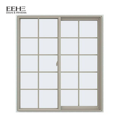 Thermal Break Aluminum Profile Three Track Sliding Window With Inside Grill on China WDMA