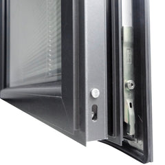 Thermal Break aluminum casement windows with built in blinds on China WDMA