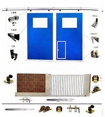 U or V groove white or golden Zinc plated curved sliding gate track and wheel sliding gate roller D48/58/68/78/98mm on China WDMA