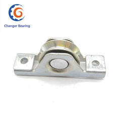 U or V groove white or golden Zinc plated curved sliding gate track and wheel sliding gate roller D48/58/68/78/98mm on China WDMA