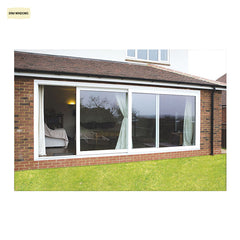 Low Cost Double/Triple Glazing Fostered PVC French Sliding Glass Doors on China WDMA