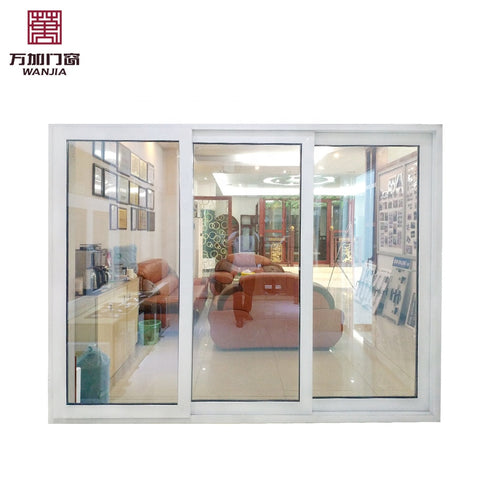 UPVC 3 tracks sliding door on China WDMA