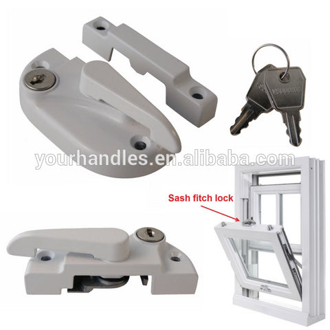 UPVC Sliding Sash Window Cam Lock Secured,sash fitch lock -lockable on China WDMA