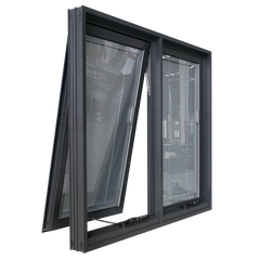 USA Certified Energy-Saving Aluminum awing window casement window with blinds inside grill design double pane aluminum window on China WDMA