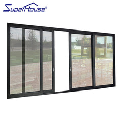 USA standard commercial balcony sliding glass door with tempered glass for commercial project on China WDMA