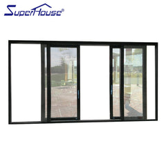 USA standard commercial balcony sliding glass door with tempered glass for commercial project on China WDMA