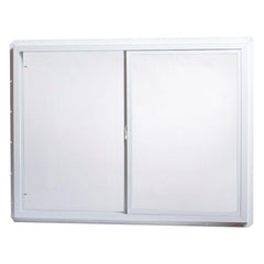 White Color Aluminum Frame 5mm thickness Glass Good Quality Aluminum Sliding Window on China WDMA