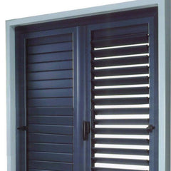White ventilation glass aluminum alloy louvers casement Windows and doors on China WDMA