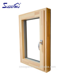 Wooden grain tilt and turn aluminum windows for wooden structure on China WDMA