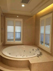 advanced technology bathroom blinds window or PVC plantation window shutters low costs from China on China WDMA
