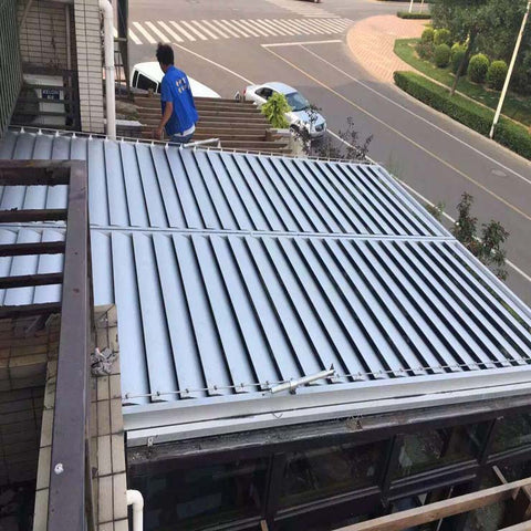 aerofoil aluminum shutter motorized window louver roof on China WDMA