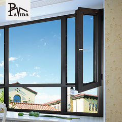 aluminum casement window brown Color aluminum window sliding aluminum thermal break window for bedroom balcony on China WDMA