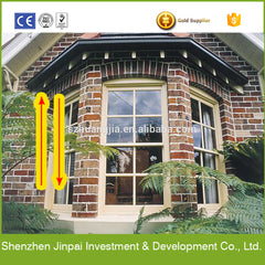 aluminum vertical sliding windows with grill design on China WDMA
